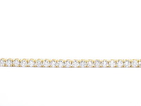 Gouden tennis armband met 6.50 carat diamanten - afbeelding 5 van  9