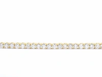 Gouden tennis armband met 6.50 carat diamanten - afbeelding 5 van  7