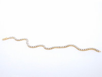 Gouden tennis armband met natuurlijke diamanten - afbeelding 6 van  8