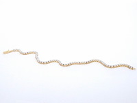 Gouden tennis armband met natuurlijke diamanten - afbeelding 6 van  8