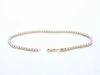 Gouden tennis armband met natuurlijke diamanten - afbeelding 4 van  8