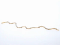 Gouden tennis armband met natuurlijke diamanten - afbeelding 6 van  8