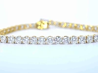 Gouden tennisarmband 10 ct diamant