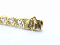 Gouden tennisarmband 10 ct diamant - afbeelding 6 van  7