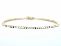 Gouden tennisarmband 2.20 ct diamant