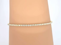 Gouden tennisarmband 2.20 ct diamant - afbeelding 2 van  9