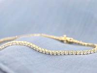 Gouden tennisarmband 2.20 ct diamant - afbeelding 3 van  9
