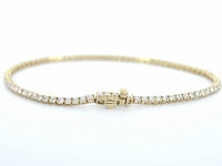 Gouden tennisarmband 2.20 ct diamant - afbeelding 4 van  9