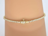 Gouden tennisarmband 2.20 ct diamant - afbeelding 6 van  9