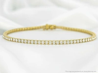 Gouden tennisarmband 2.20 ct diamant - afbeelding 7 van  9