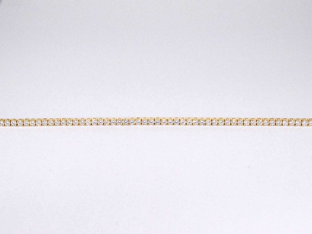 Gouden tennisarmband 4.00 carat diamanten - afbeelding 6 van  7