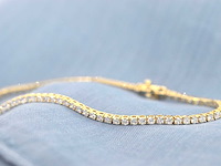 Gouden tennisarmband briljant 2.20 ct - afbeelding 3 van  9