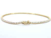 Gouden tennisarmband briljant 2.20 ct - afbeelding 4 van  9
