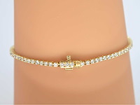 Gouden tennisarmband briljant 2.20 ct - afbeelding 7 van  9