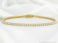 Gouden tennisarmband briljant 2.20 ct - afbeelding 8 van  9
