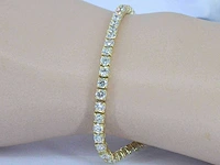 Gouden tennisarmband briljant 7.50 ct - afbeelding 2 van  9