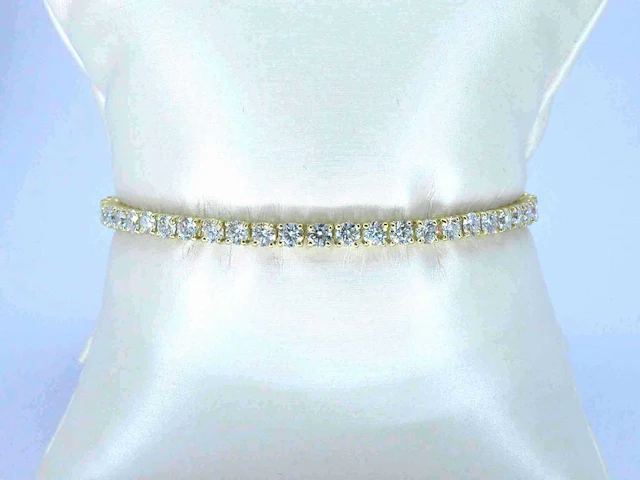 Gouden tennisarmband briljant 7.50 ct - afbeelding 4 van  9