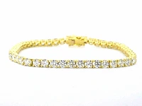 Gouden tennisarmband briljant 7.50 ct - afbeelding 5 van  9