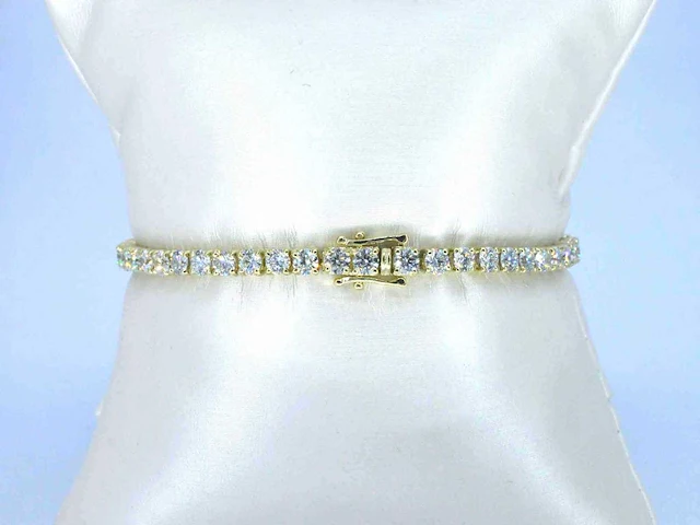 Gouden tennisarmband briljant 7.50 ct - afbeelding 7 van  9