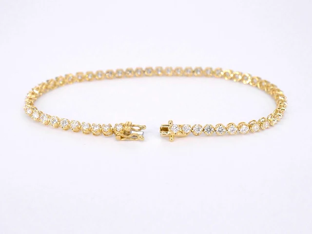 Gouden tennisarmband diamant 3.00 ct - afbeelding 5 van  7