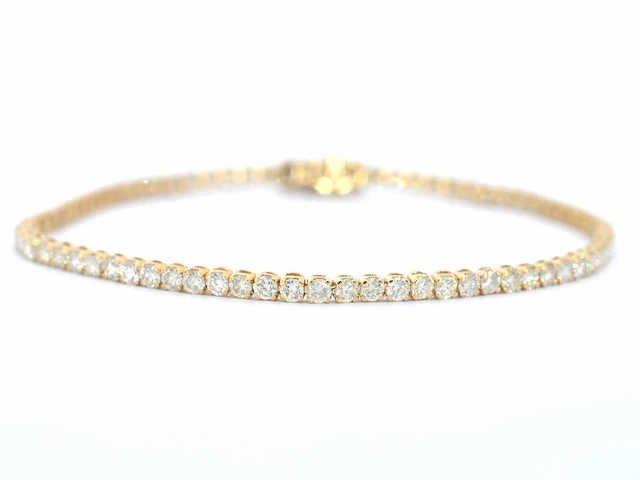 Gouden tennisarmband diamant 3.00 ct - afbeelding 1 van  8