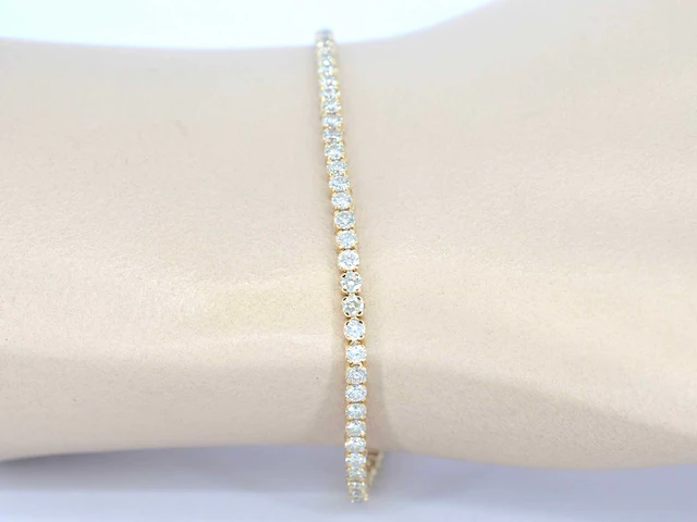 Gouden tennisarmband diamant 3.00 ct - afbeelding 2 van  8