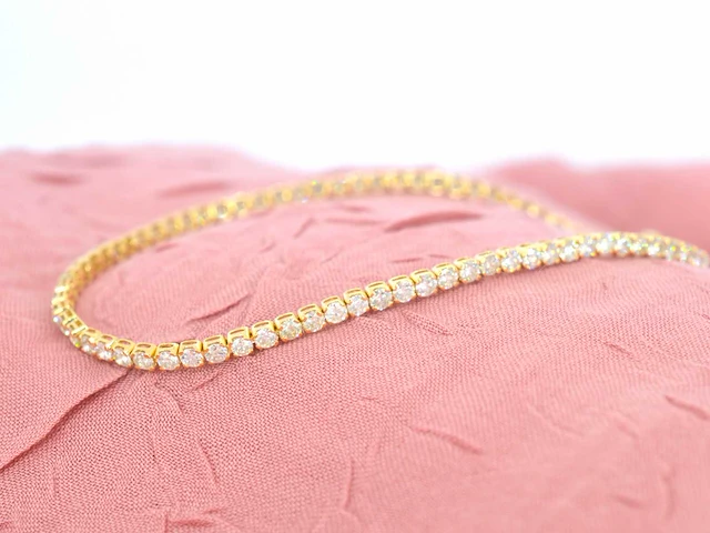 Gouden tennisarmband diamant 3.00 ct - afbeelding 3 van  8