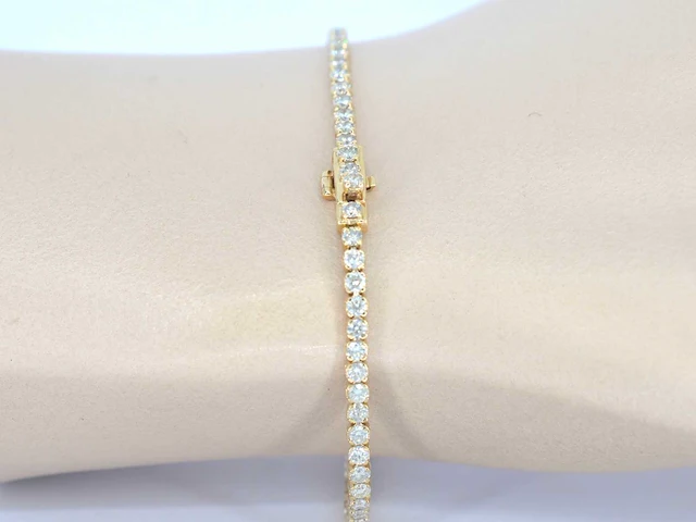 Gouden tennisarmband diamant 3.00 ct - afbeelding 6 van  8