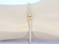 Gouden tennisarmband diamant 3.00 ct - afbeelding 6 van  8