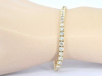 Gouden tennisarmband diamant 9.00 ct - afbeelding 2 van  7