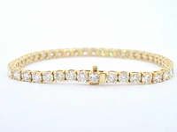 Gouden tennisarmband diamant 9.00 ct - afbeelding 3 van  7