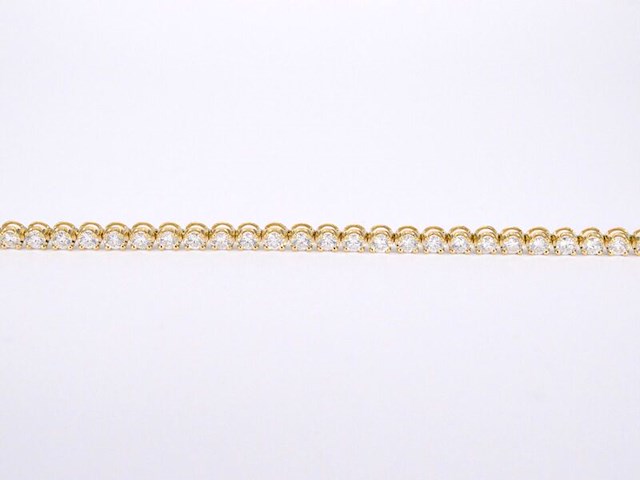 Gouden tennisarmband met 3.00 carat diamanten - afbeelding 5 van  6