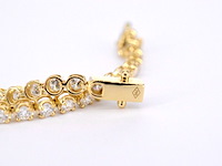 Gouden tennisarmband met 3.00 carat diamanten - afbeelding 6 van  6