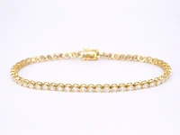 Gouden tennisarmband met 3.00 carat diamanten