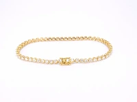 Gouden tennisarmband met 3.00 carat diamanten - afbeelding 3 van  8