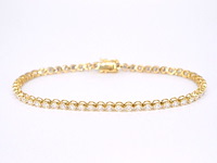 Gouden tennisarmband met 3.00 carat natuurlijke diamanten