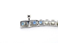 Gouden tennisarmband met 3.60 carat saffieren - afbeelding 8 van  10