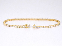 Gouden tennisarmband met 4.00 carat diamanten - afbeelding 5 van  7