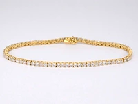 Gouden tennisarmband met 4.00 carat diamanten