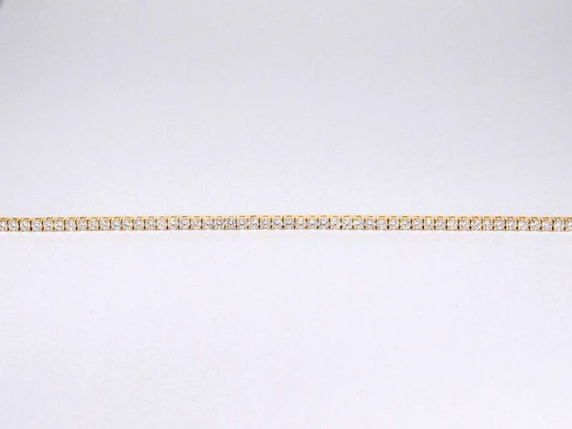 Gouden tennisarmband met 4.00 carat diamanten - afbeelding 5 van  8