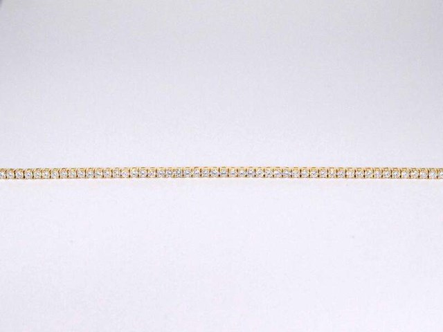 Gouden tennisarmband met 4.00 carat natuurlijke diamanten - afbeelding 5 van  8