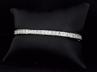 Gouden tennisarmband met 53 natuurlijke diamanten - afbeelding 3 van  9