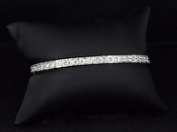 Gouden tennisarmband met 53 natuurlijke diamanten - afbeelding 4 van  9