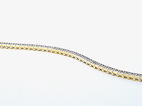 Gouden tennisarmband met 53 natuurlijke diamanten - afbeelding 7 van  9