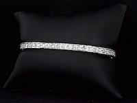 Gouden tennisarmband met 53 natuurlijke diamanten - afbeelding 3 van  9
