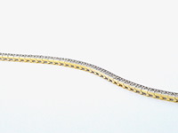 Gouden tennisarmband met 53 natuurlijke diamanten - afbeelding 7 van  9