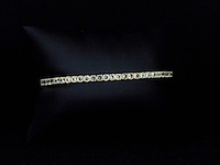 Gouden tennisarmband met 8.00 carat aan groene saffieren - afbeelding 5 van  9