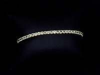 Gouden tennisarmband met 8.00 carat aan groene saffieren - afbeelding 4 van  9