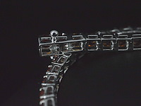 Gouden tennisarmband met 8.00 carat aan oranje saffieren - afbeelding 7 van  10