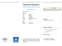 Gouden tennisarmband met briljant diamanten - afbeelding 3 van  5